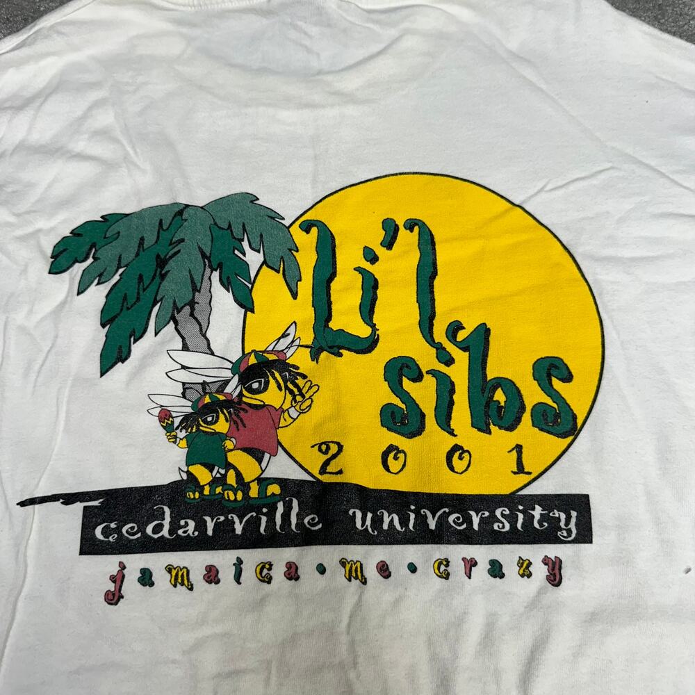 Vintage Cedarville University "Lil Sibs" Graphic Tee Shirt Size XL Y2K 90s